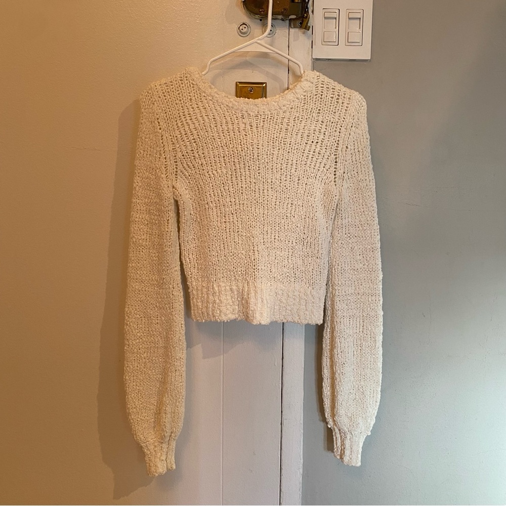 Aritzia, White Knit Sweater